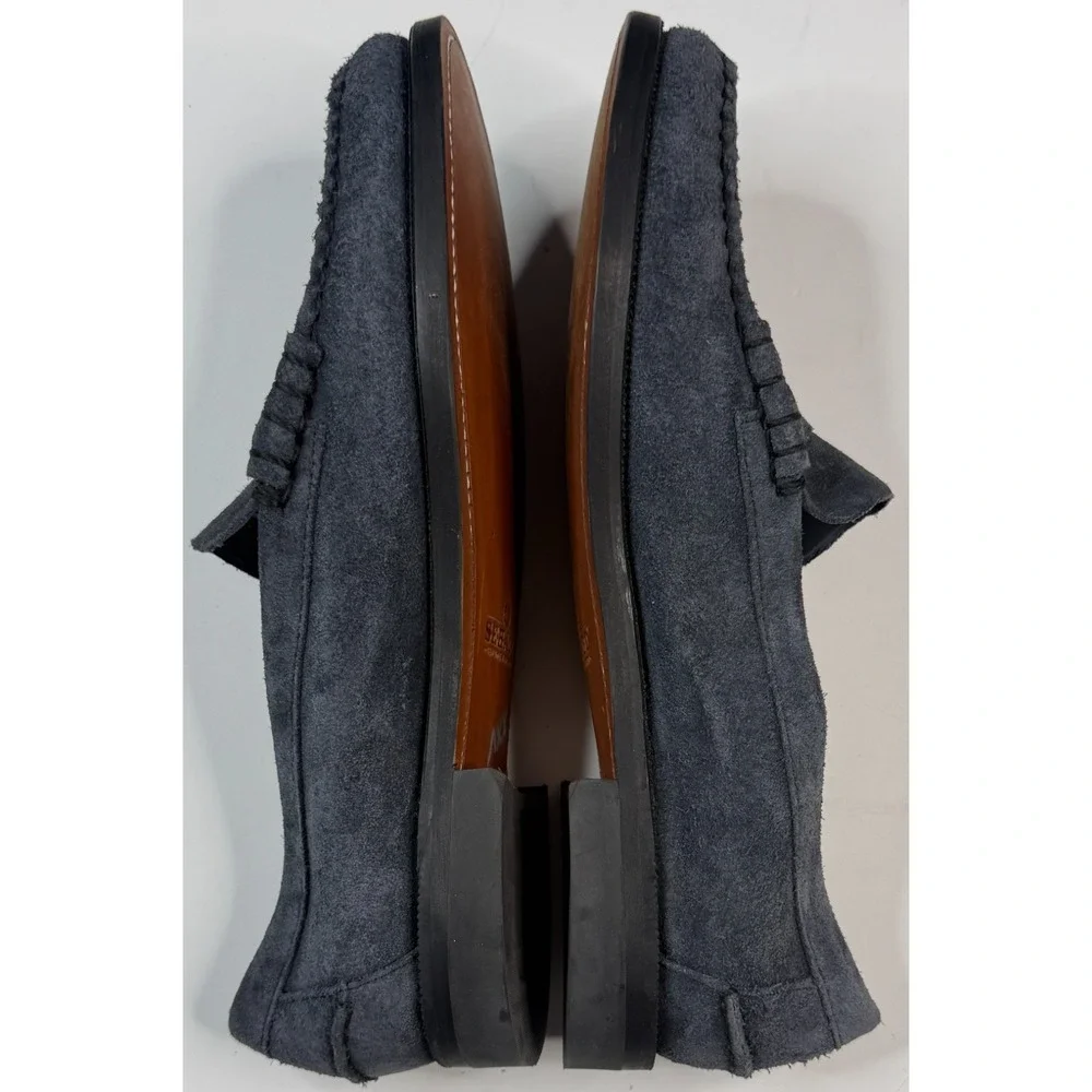 Sebago Classic Dan Flesh‎ Out Men's Gray Suede Penny Loafers Size 12.5 R